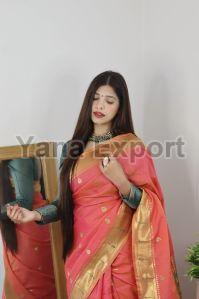 1100 Pink Zari Silk Sarees