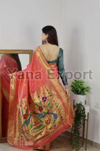 1100 Pink Zari Silk Sarees
