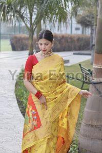 1100 Yellow Zari Silk Sarees