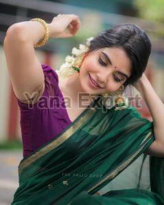 Green & Purple Lillian Saree