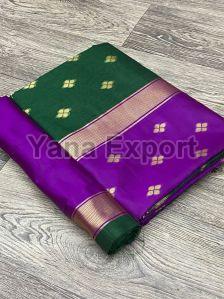 Green & Purple Lillian Saree