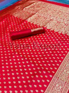 111 Red Lichi Silk Sarees