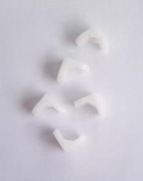 White PVC L Clamp