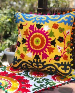 embroidered cushion cases