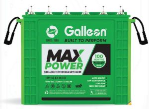 Galleon Max Power Solar Tubular Battery
