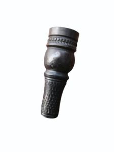 4 Inch Black Clay Smoking Chillum