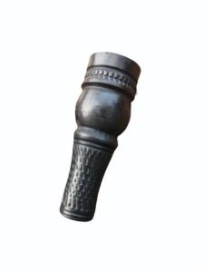 4 Inch Black Clay Smoking Chillum