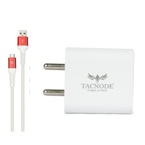 Tacnode 25 Watt Super fast usb & C Port Home Charger with Usb to Micro Cable