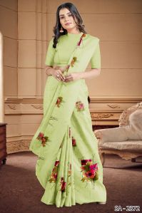Ladies Floral Print Designer Saree
