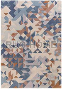 Enigma Blue Multi Hand Tufted Rug