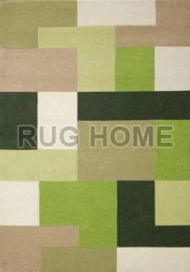 Lexus Green Overhead Hand Tufted Rug