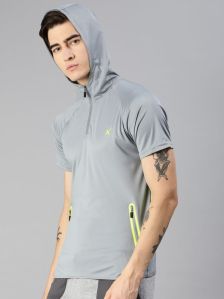 Mens Half Sleeve Sports Hoodies