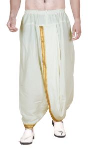 32 inch mens dhoti readymade Of White cotton dhoti