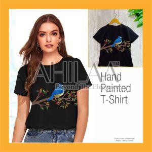 Bird Hand Painted T-Shirt