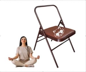Mapache Yoga Chair with Leather Seat