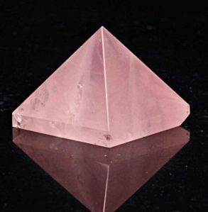 Rose Quartz Pyramid Stone