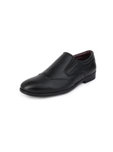 mens black pointed formal shoes