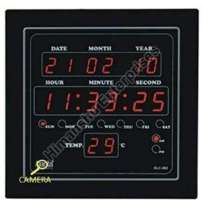 Ajanta Digital Wall Clock Camera 2MP Ultra HD Lens Pinhole Cam with Motion Detection & SD Card