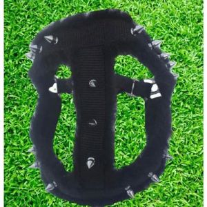 Black Nylon Dog Harness Leash Set