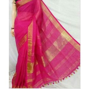 Contrast Khadi Sarees