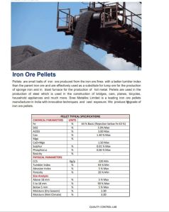 Iron Ore Pellets