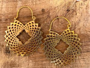 Mordern Brass Earrings