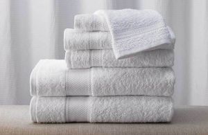 Plain Hotel Cotton White Towel
