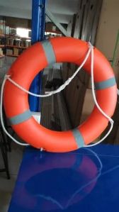 Swimming Pool Orange Lifebuoy Ring