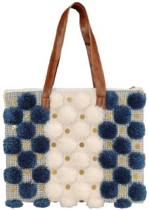 SEI-B-2089 A Blue & White Handmade Bag