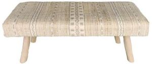 SEI-BN-1545 Brown & White Hand Woven Bench