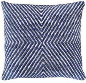 SEI-CU-1257 Navy & White Hand Woven Cushion