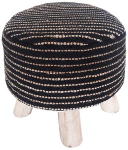 SEI-S-1498 Jute Hand Woven Stool