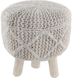 SEI-S-1501 Wool Hand Woven Stool