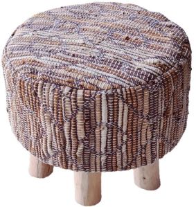 SEI-S-1504 Brown Hand Woven Stool