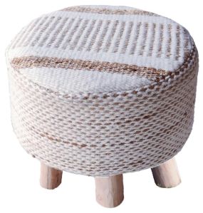 SEI-S-1506 Jute Hand Woven Stool