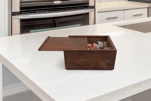 Rectangle Engraved Rosewood Urn Box