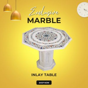 Marble Inlay Table Tops