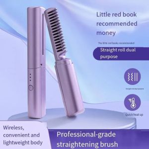 professional hair straightener curler usb straight hair comb