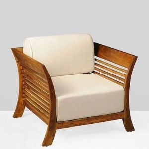 Wooden Single Seater sofa