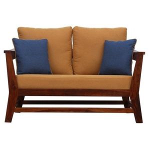 Wooden Two Seater Sofa