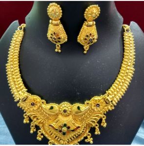 Gold Polished Brass Necklace