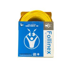 0.75mm Follinex Multistard Housing Wire 90mtr Yellow