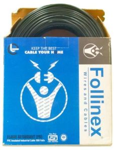 0.75mm Follinex Multistard Housing Wire 90mtr Black