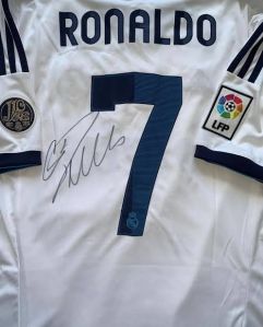 Christiano's Signatured jersey