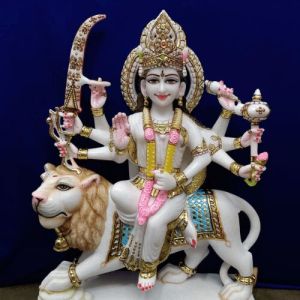 Marble Goddess Durga Maa Statue