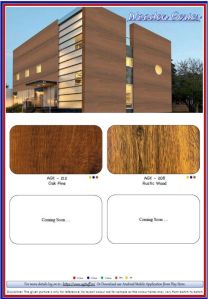 acp wooden colour panel