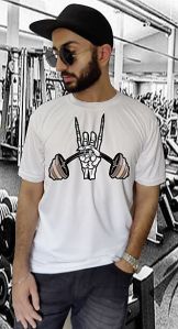 RK SPORTS ROUND NECK GYM PRINTING T-SHIRTS