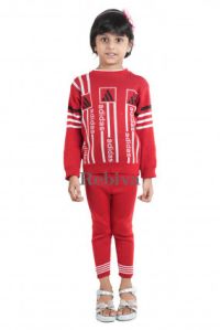 Girls Red Sweater Set