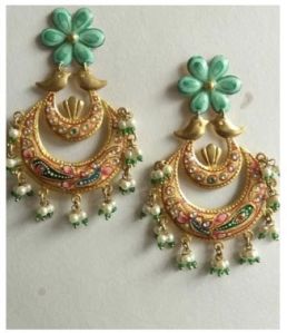 Handpainted Tanjore Art Earrings