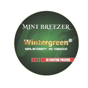 Wintergreen Nicotine Pouches Mint Breezer